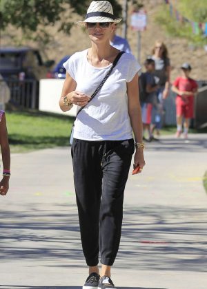 Heidi Klum in Black Pants out in Los Angeles
