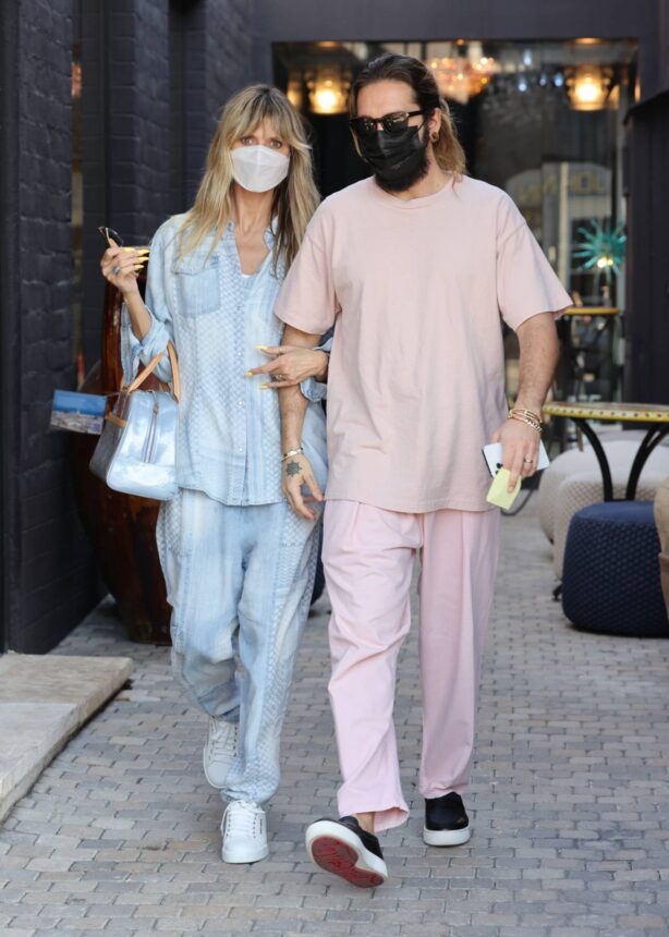 Heidi Klum - Shopping candids with her husband in West Hollywood