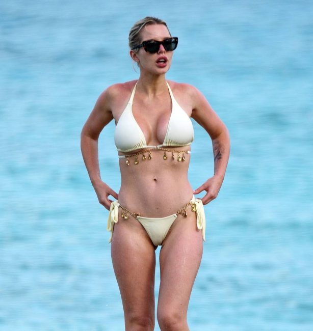 Helen Flanagan - In a bikini on the beach in Barbados