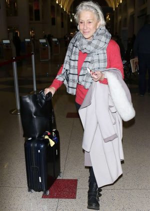 Helen Mirren - Arriving at LAX Airport in Los Angeles