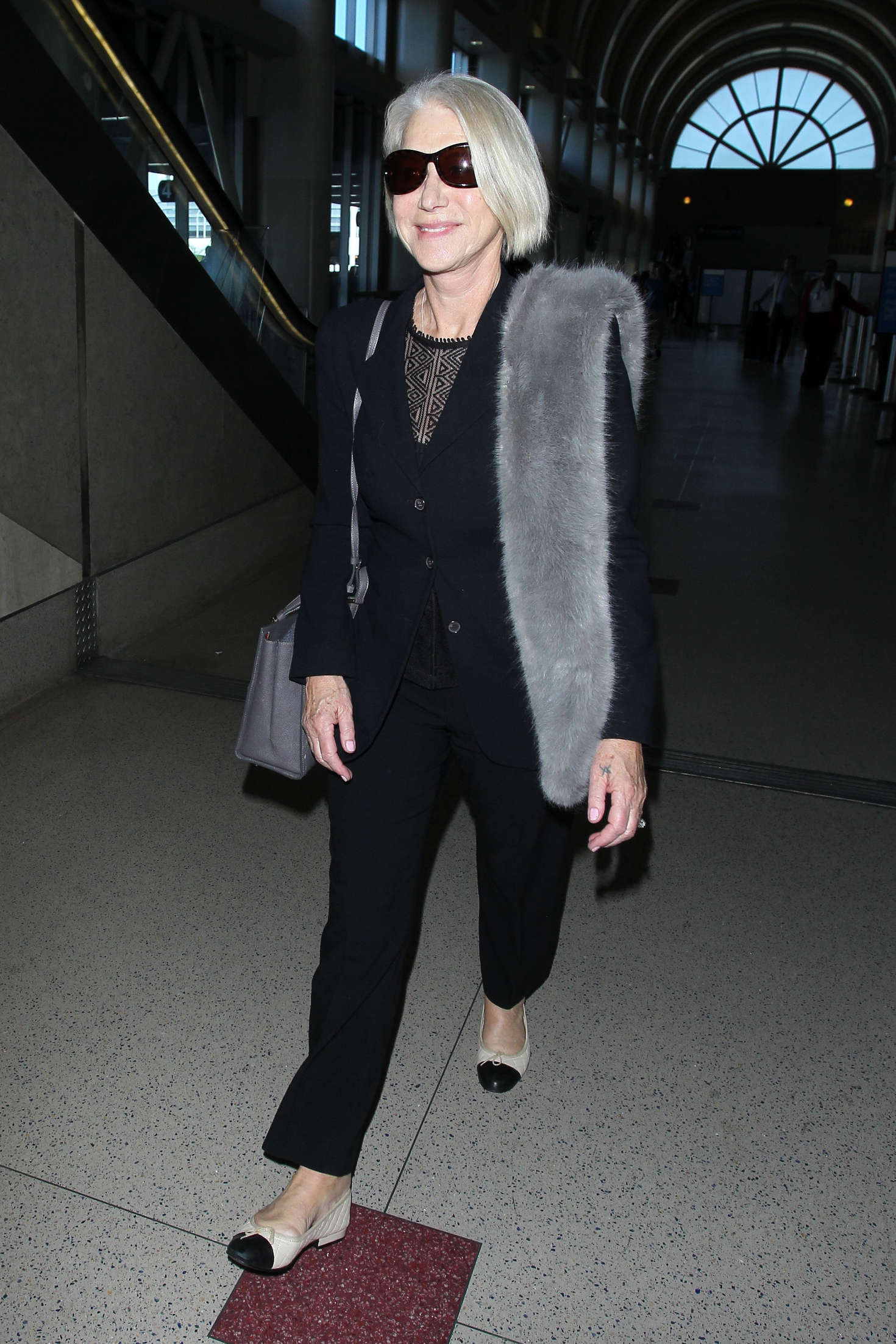 Helen Mirren at LAX Airport -08 | GotCeleb