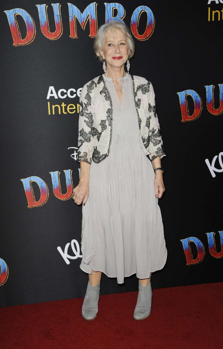 Helen Mirren - 'Dumbo' Premiere in Hollywood