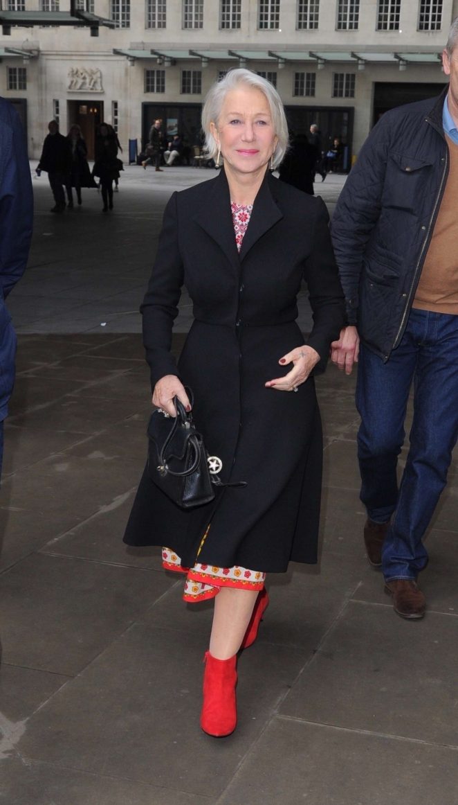 Helen Mirren - Leaving BBC Radio One in London