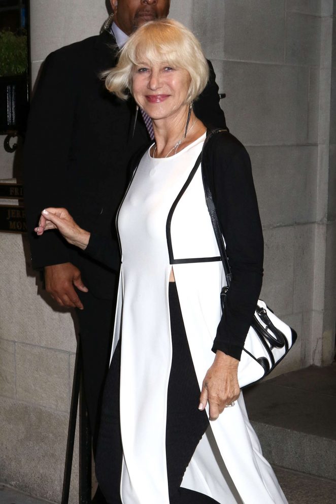 Helen Mirren out in New York