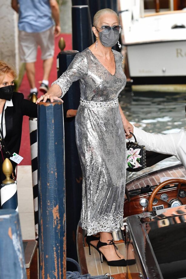 Helen Mirren - Seen after D n G fashion night in Venice