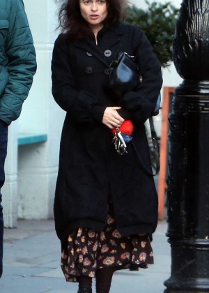 Helena Bonham Carter - Out and about in North London