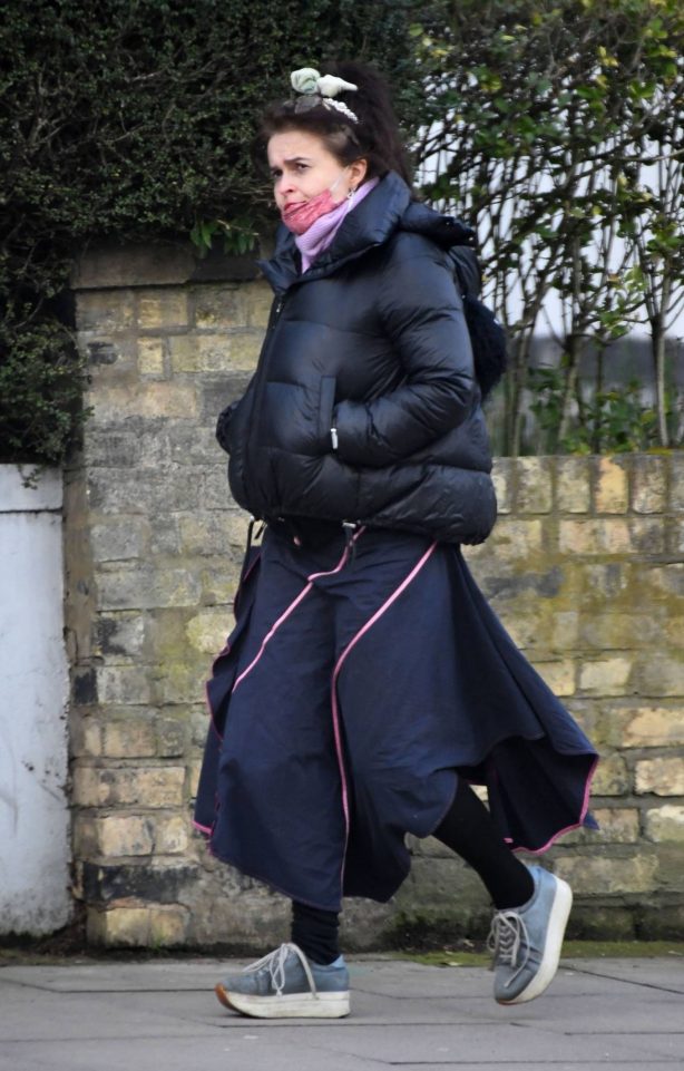 Helena Bonham Carter - Out in a North London area