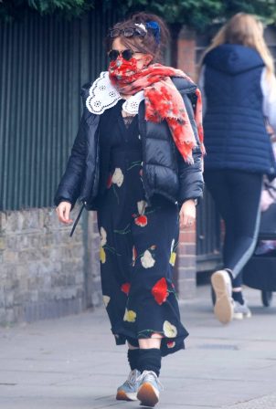 Helena Bonham Carter - Out in her style on London streets