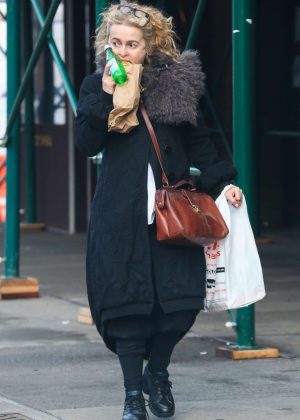 Helena Bonham Carter out in NYC