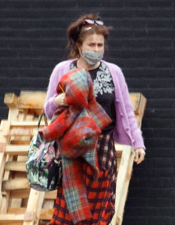 Helena Bonham Carter - Pictured at a studio in South London