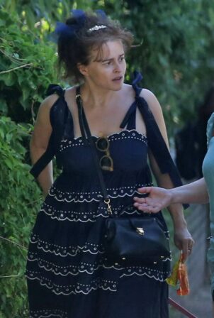 Helena Bonham Carter - Takes her dogs for a walk in London
