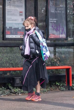 Helena Bonham Carter - Wear quirky fashion as she shops for groceries in North London