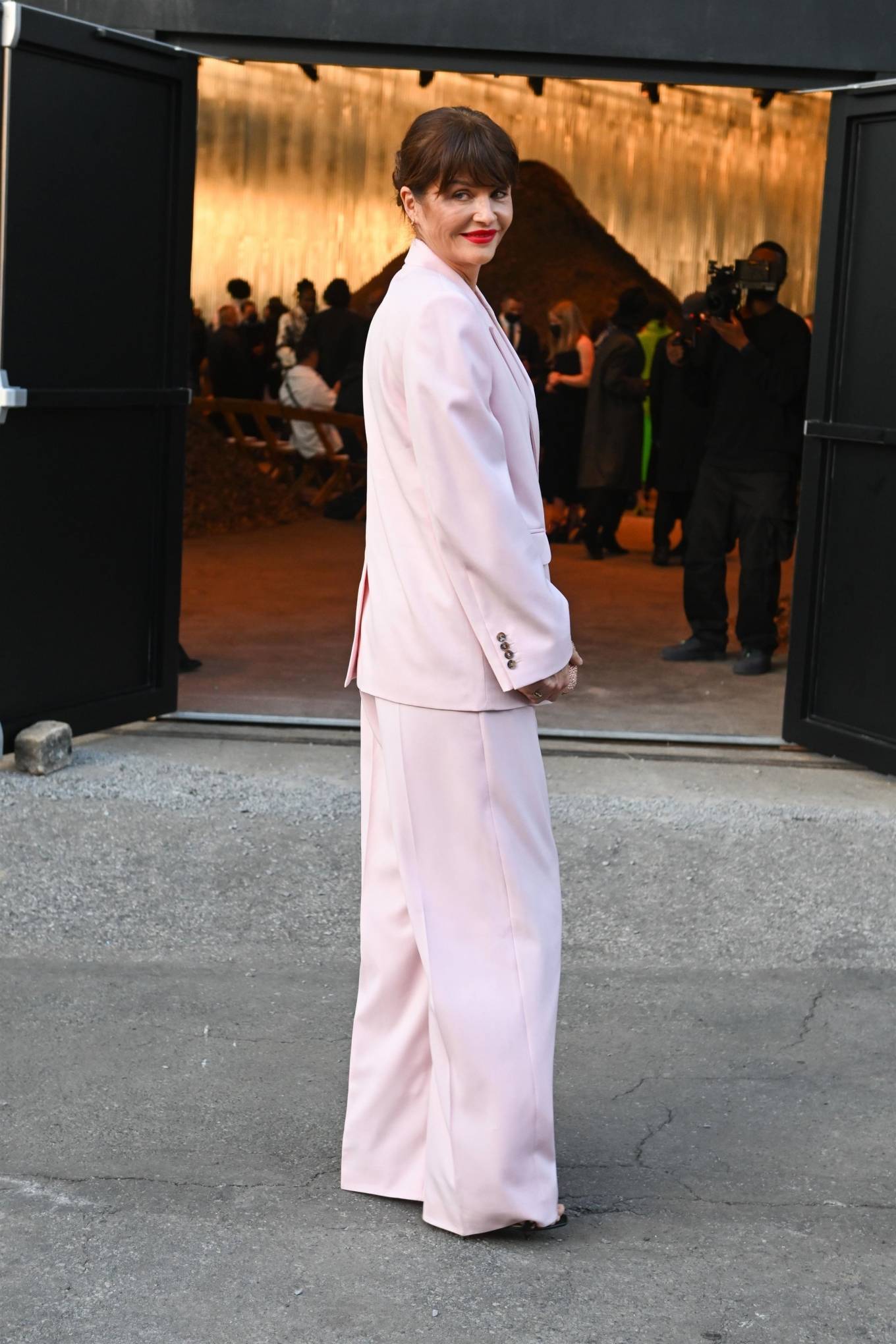 Helena Christensen - Alexander McQueen Fashion Show in New York