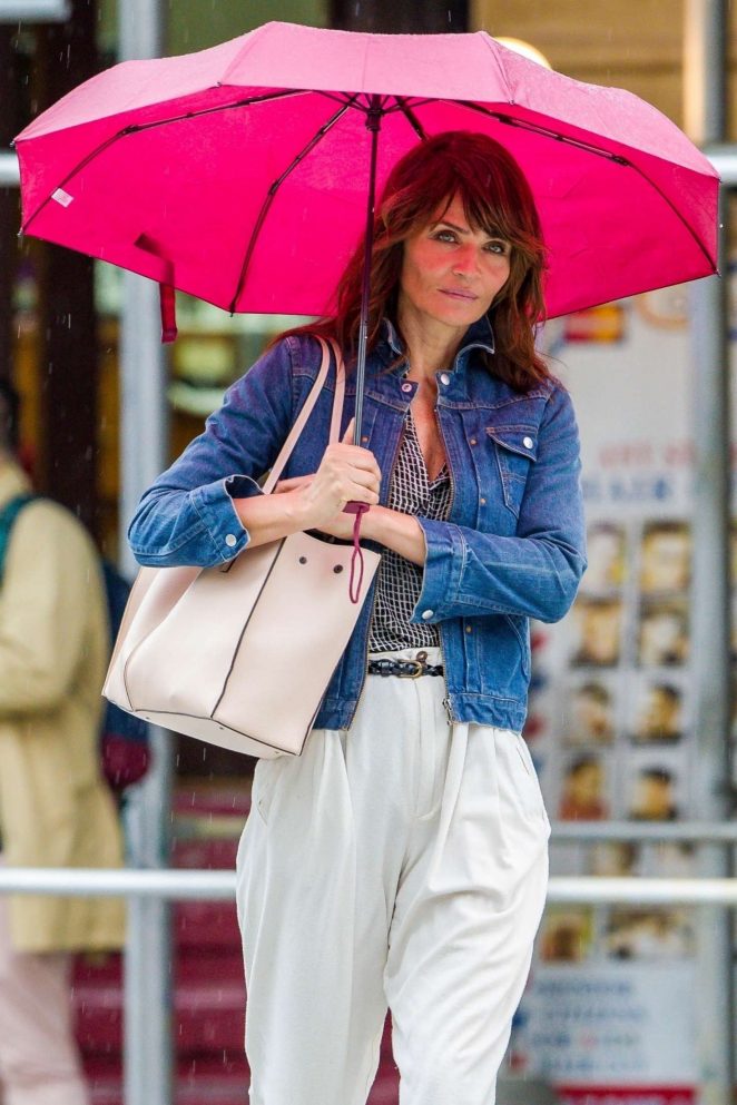 Helena Christensen - Out and about in New York City