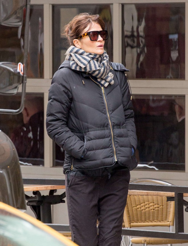 Helena Christensen out and about in New York