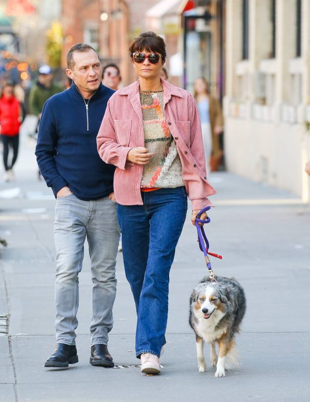 Helena Christensen - Photographed with a mystery guy in New York