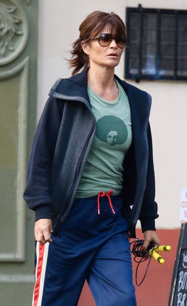 Helena Christensen - Spotted while out in New York