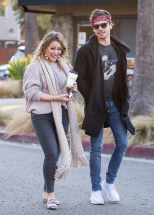 Hilary Duff and Matthew Koma out for a coffee in Studio City