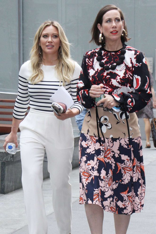 Hilary Duff and Miriam Shor out in New York