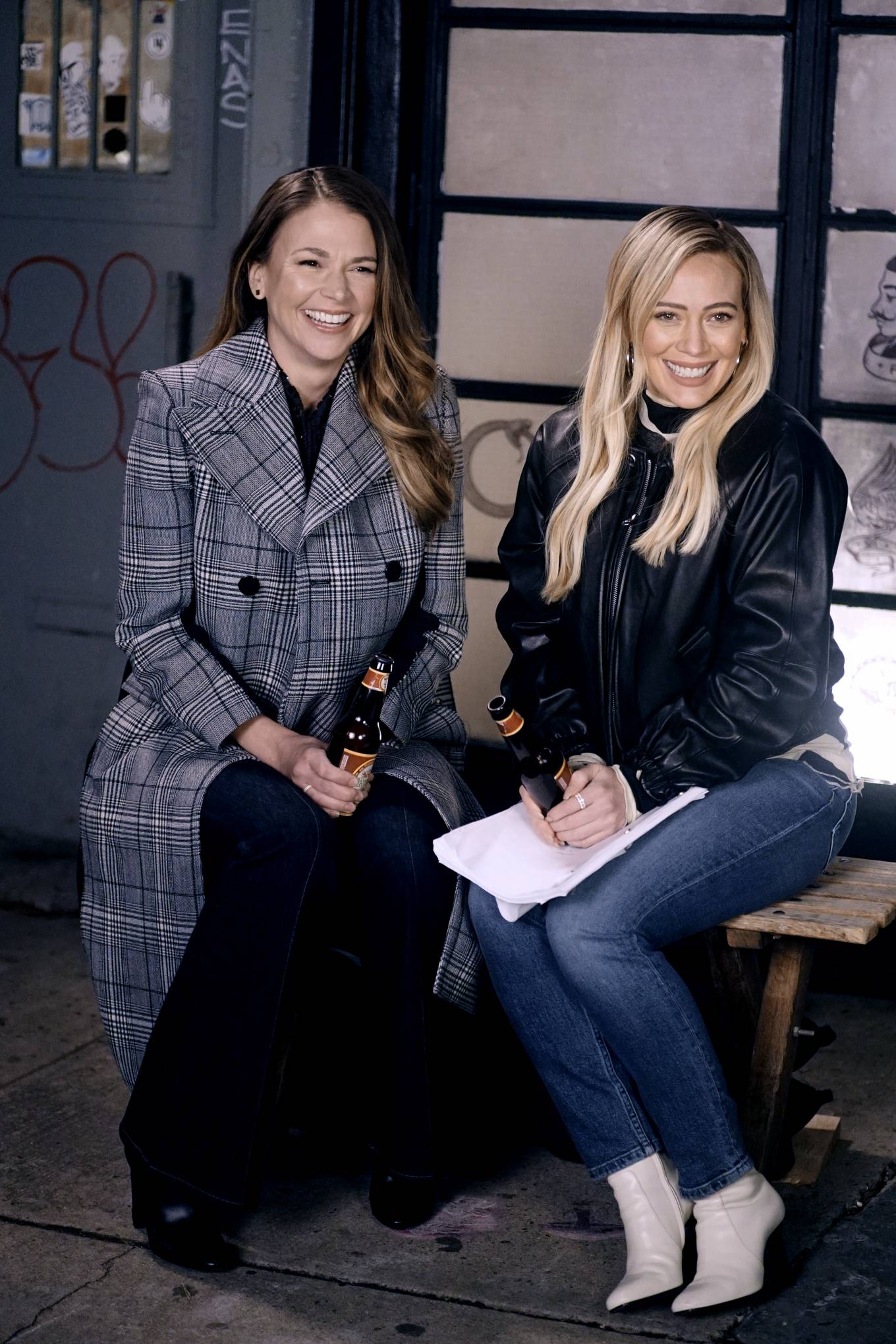 Hilary Duff 2020 : Hilary Duff and Sutton Foster – Filming Younger in NYC-15