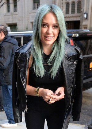 Hilary Duff - Arrives on ABC's 'The Chew' in NYC