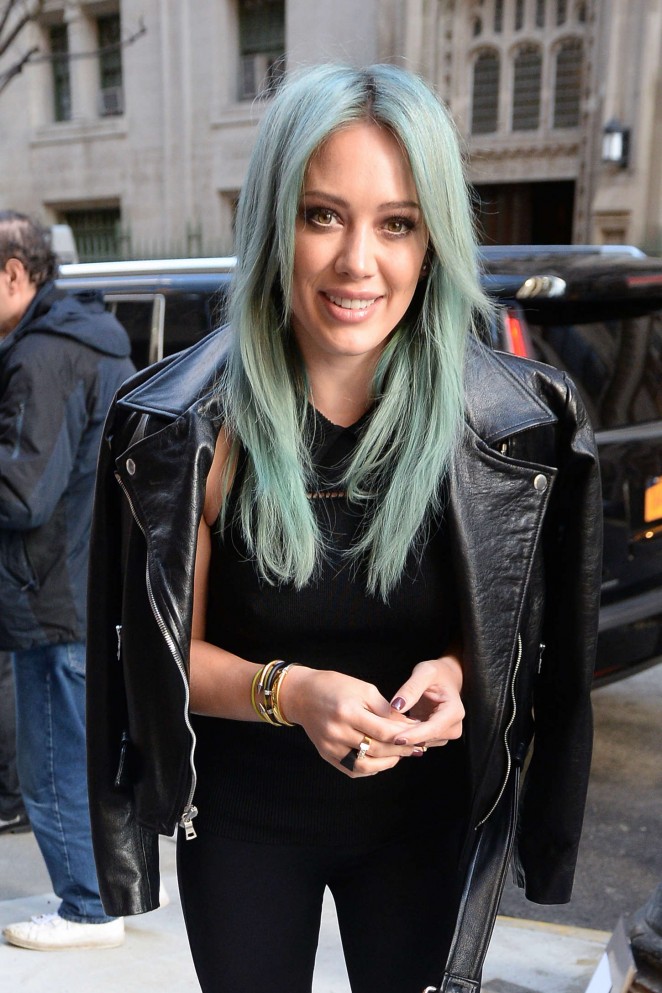 Hilary Duff - Arrives on ABC's 'The Chew' in NYC