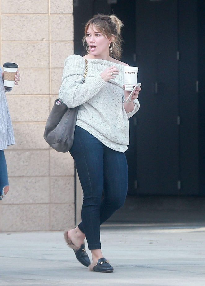Hilary Duff at a Fire Department in Studio City