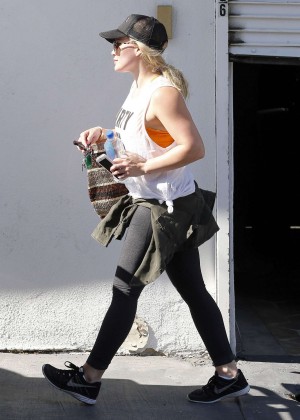 Hilary Duff at a gym in West Hollywood