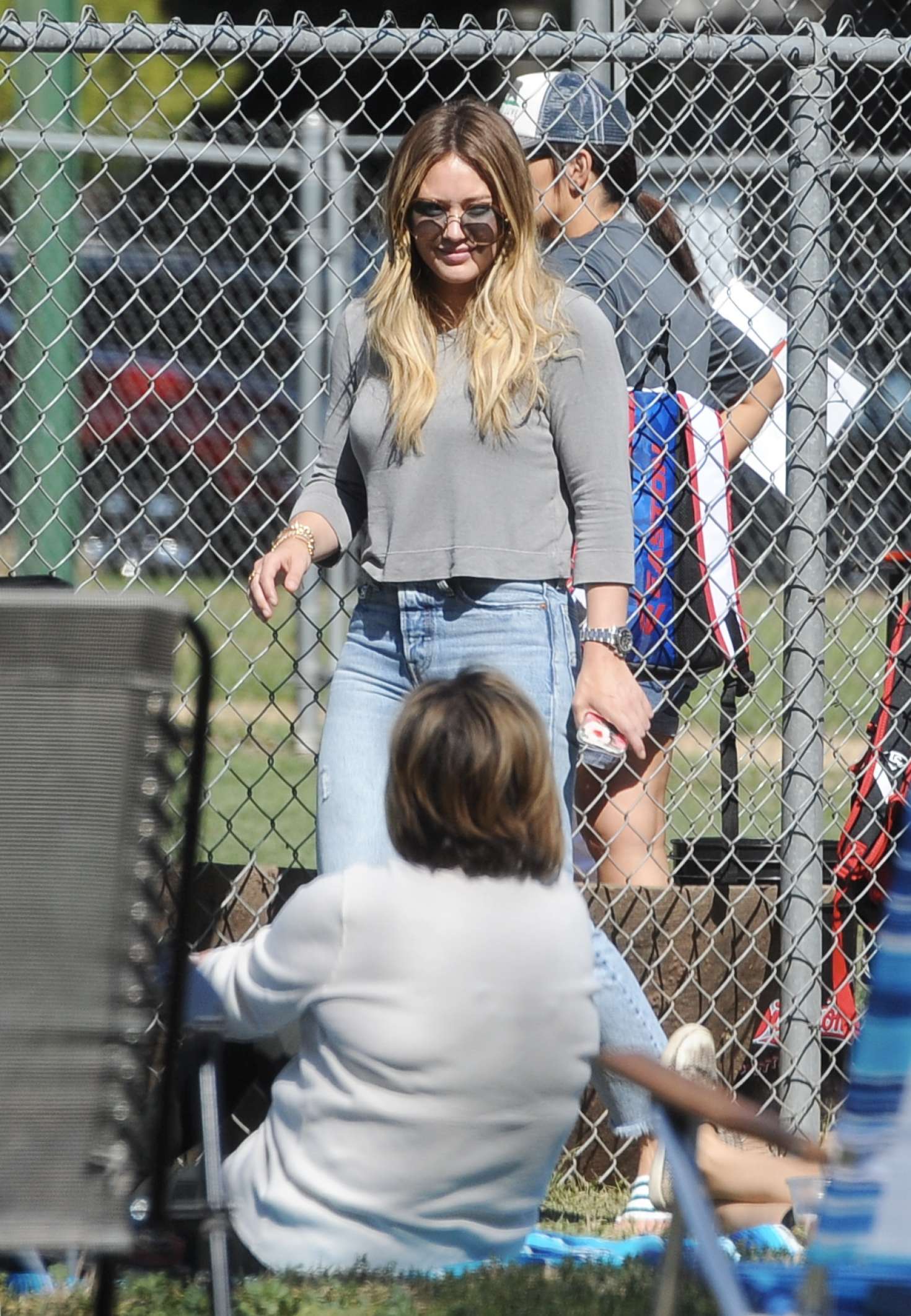 Hilary Duff - Attends her son's little league game with Mike Comrie in LA