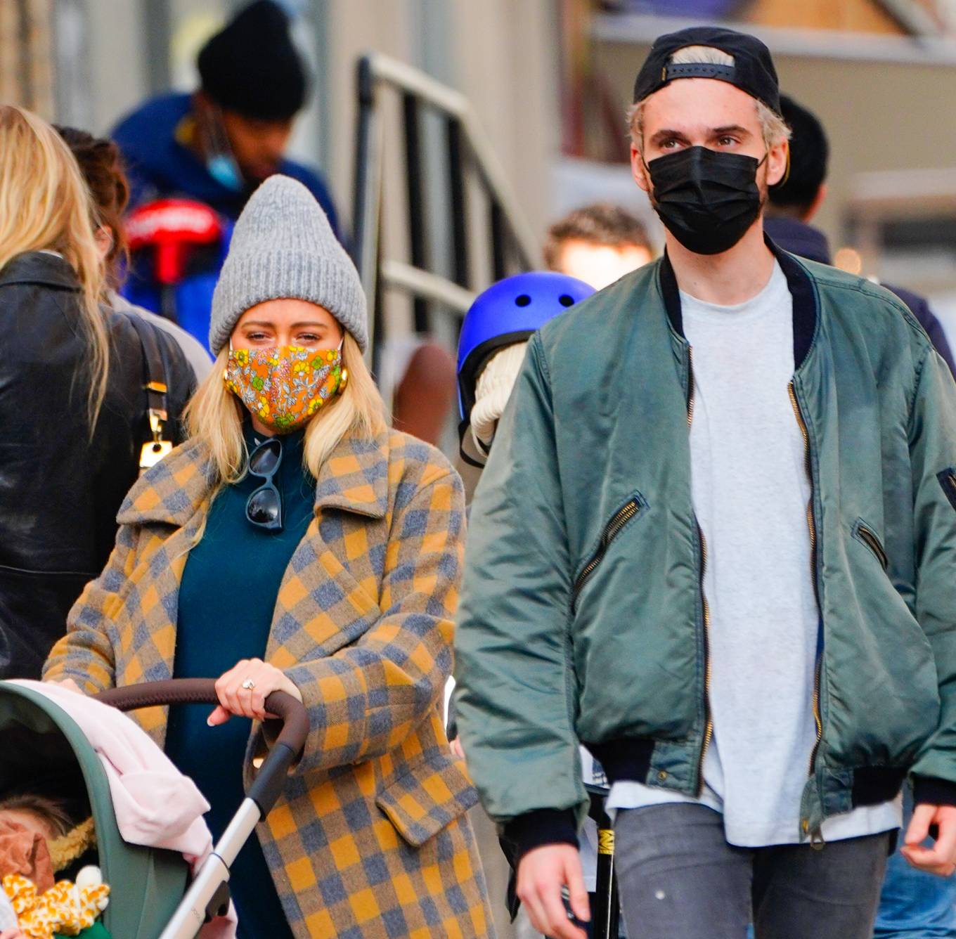 Hilary Duff - Family Stroll candids in New York City