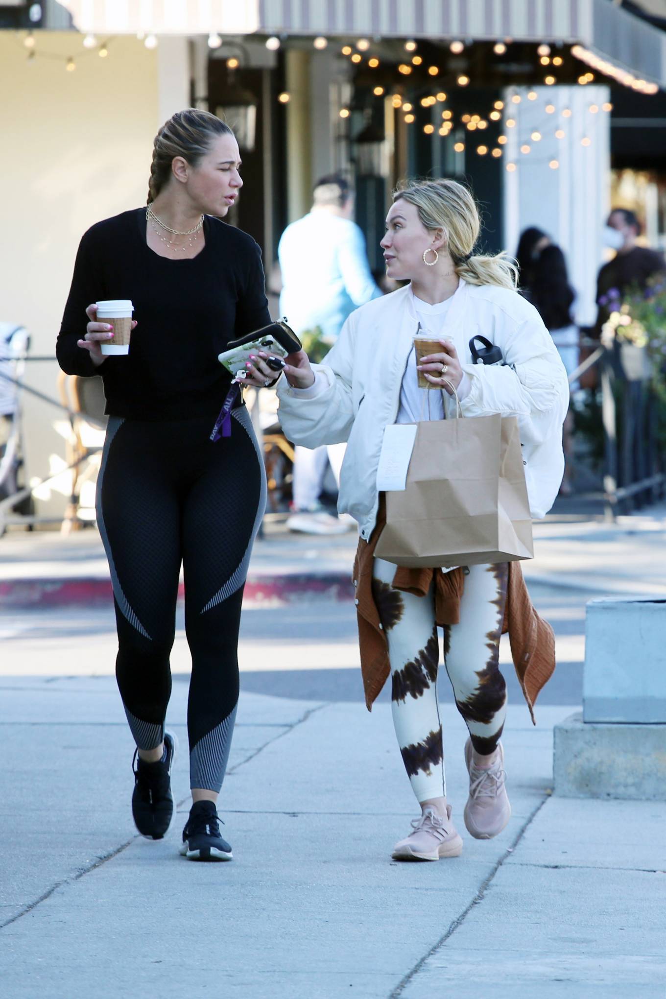 Hilary Duff - Getting coffee from Sweet Butter after a workout session in Los Angeles