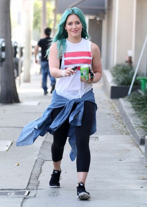 Hilary Duff - Heading to the gym in West Hollywood
