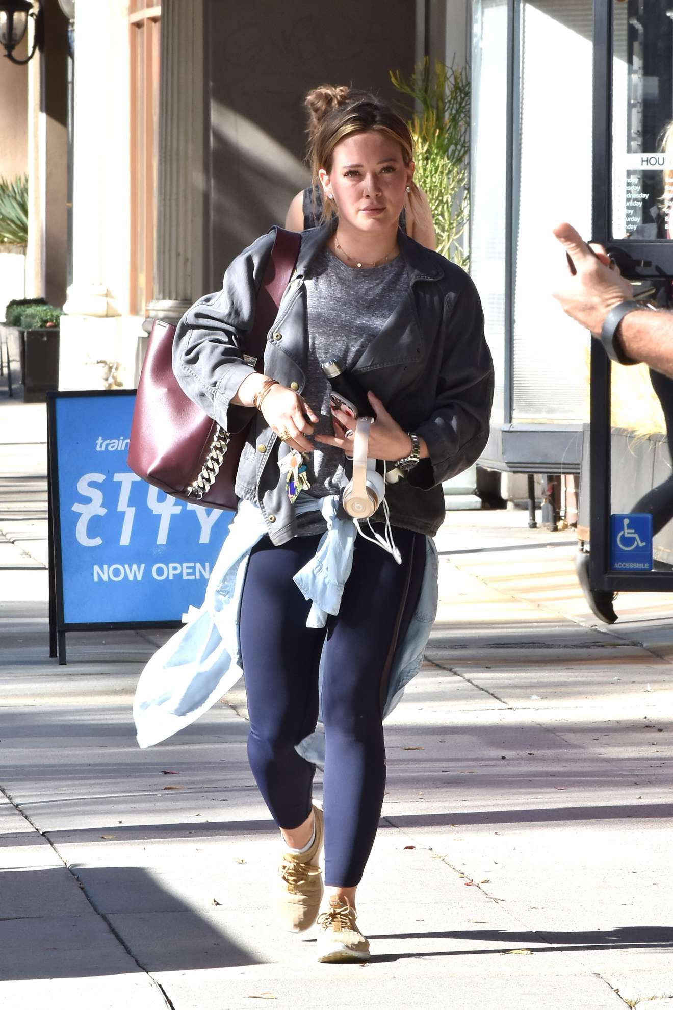 Hilary Duff - Hits the gym in Studio City