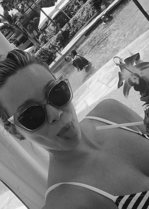 Hilary Duff in Bikini - Instagram