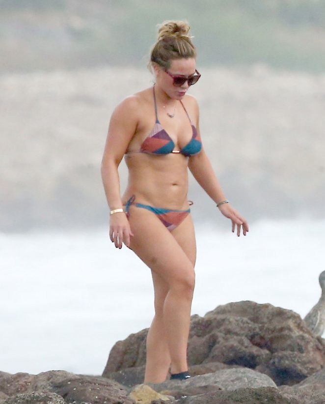 Hilary Duff in Bikini on the Beach in Puerta Vallarta