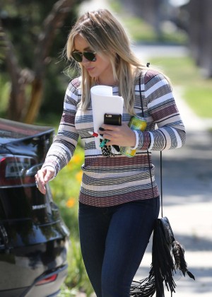 Hilary Duff in Jeans out in Los Angeles