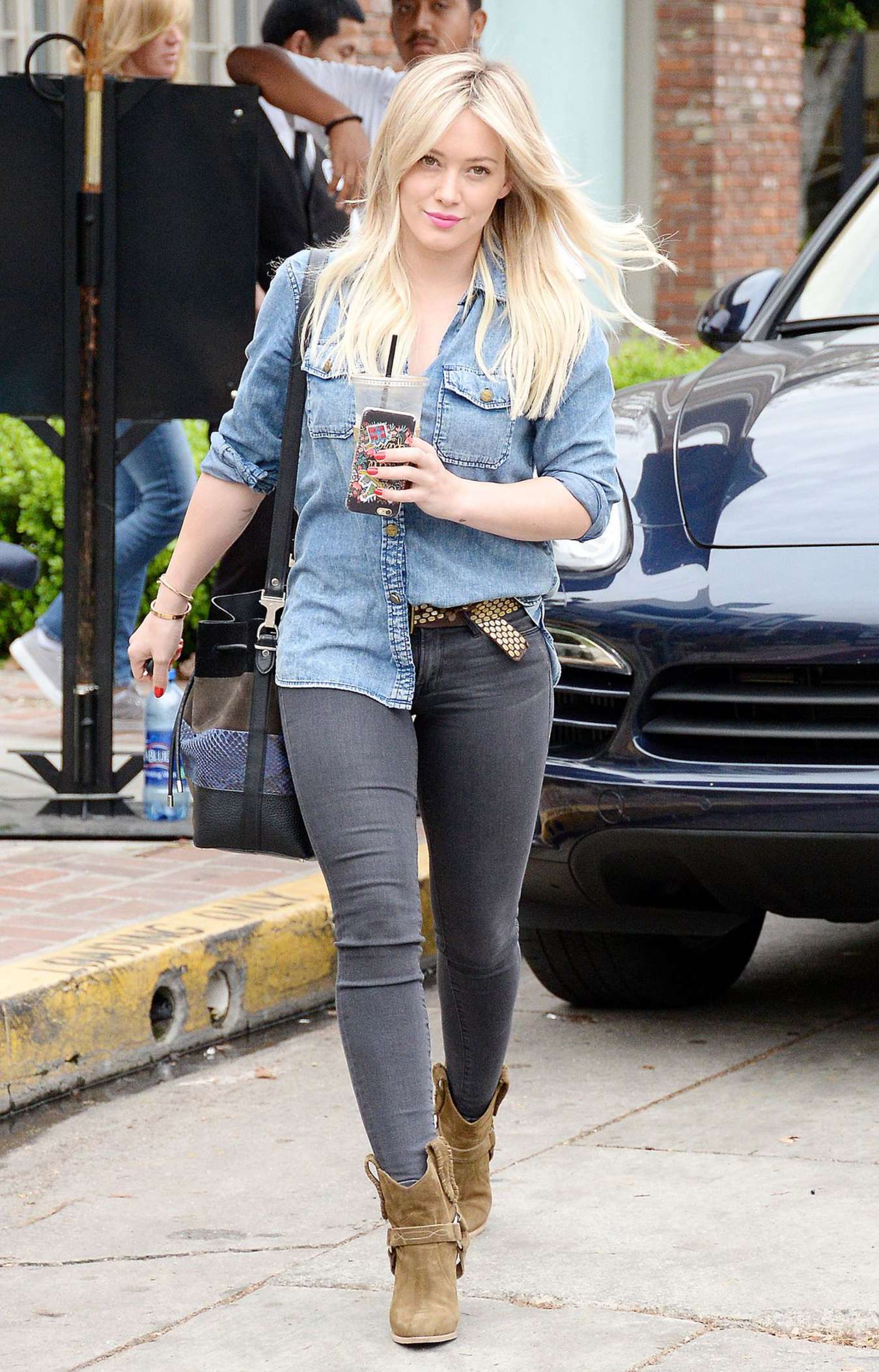 Hilary Duff in Jeans - Out in West Hollywood