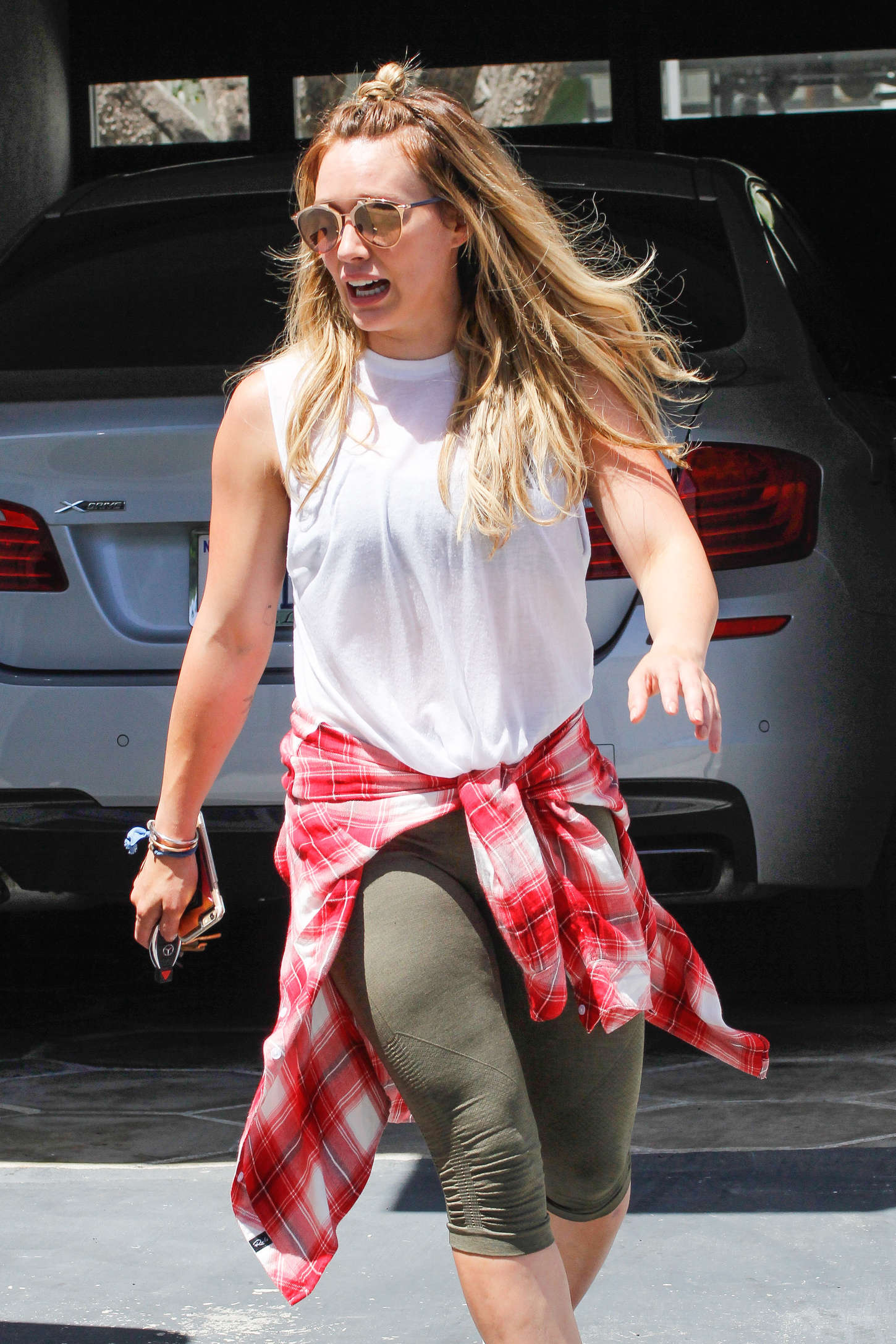 Hilary Duff in Spandex Out in West Hollywood