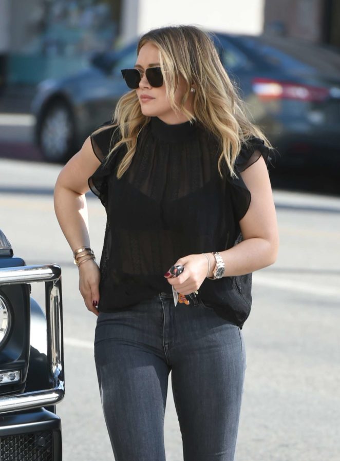 Hilary Duff in Tight Jeans - Out and about in LA