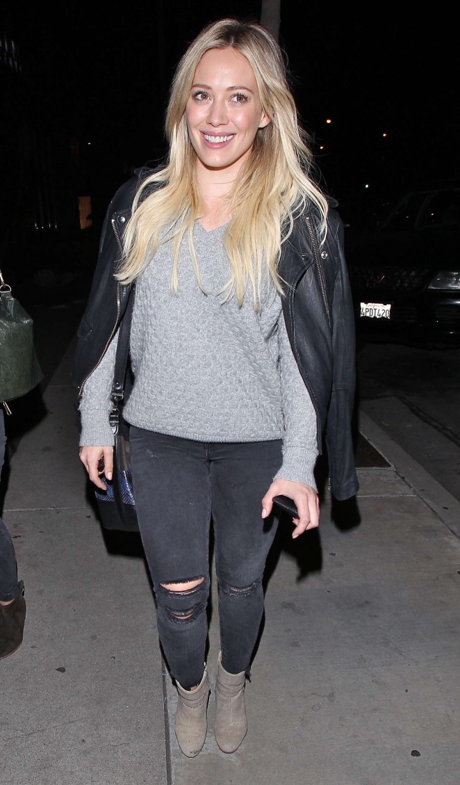 Hilary Duff - Leaves Zinque in West Hollywood