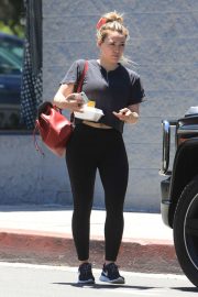 Hilary Duff - Leaving Pilates Class in Los Angeles