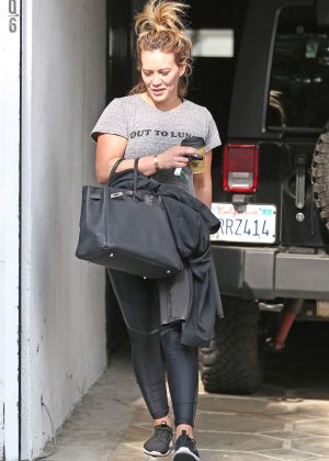 Hilary Duff – Leaving the Gym in West Hollywood – GotCeleb