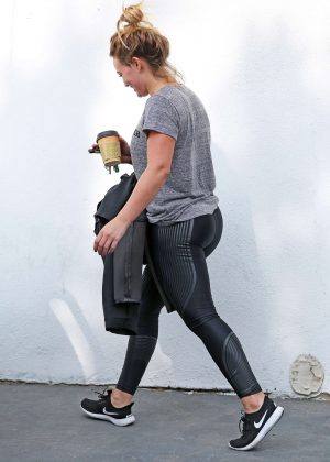 Hilary Duff - Leaving the Gym in West Hollywood