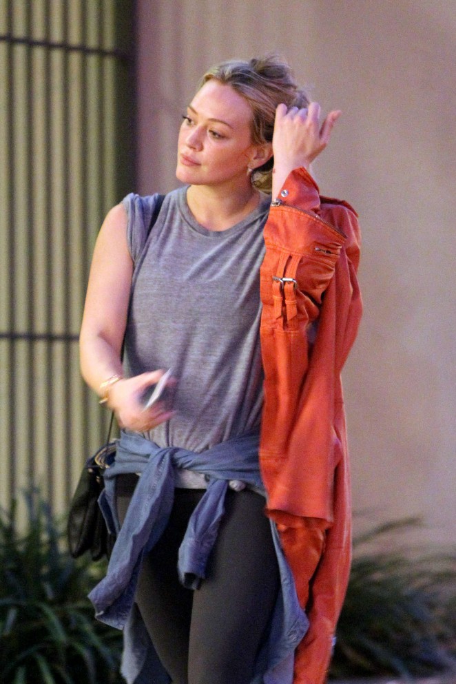 Hilary Duff - Leaving the gym in West Hollywood