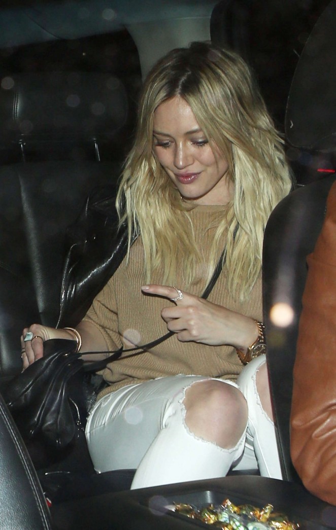 Hilary Duff - Leaving Warwick Night Club in LA