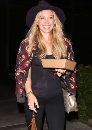 Hilary Duff - Leaving Zinque French Restaurant in West Hollywood