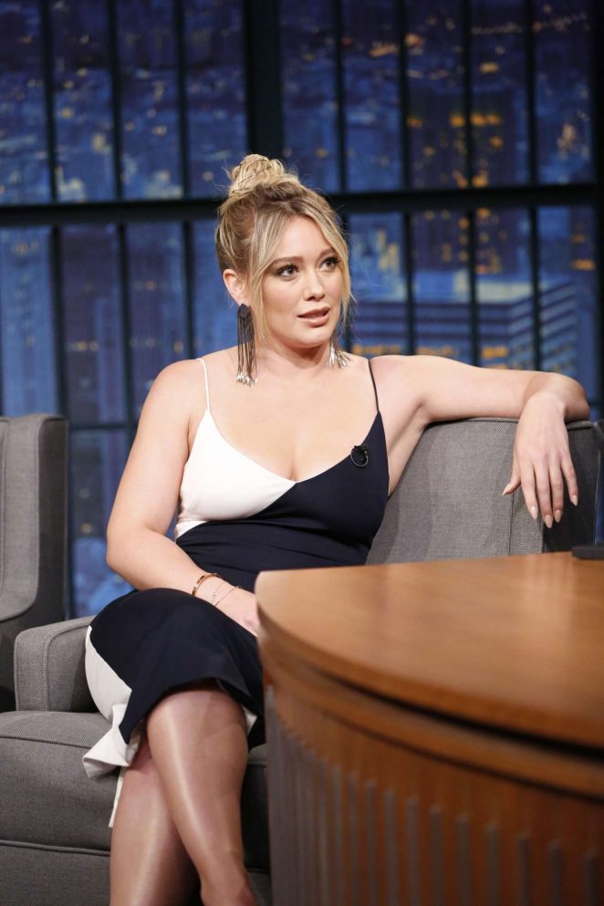 Hilary Duff on 'Late Night with Seth Meyers' in New York City