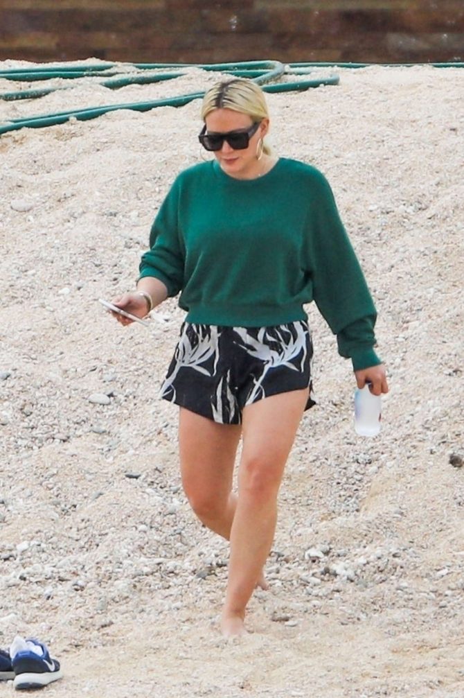 Hilary Duff on the beach in Cabo San Lucas