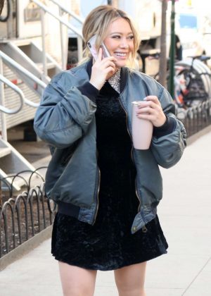 Hilary Duff - On the set of 'Younger' in New York