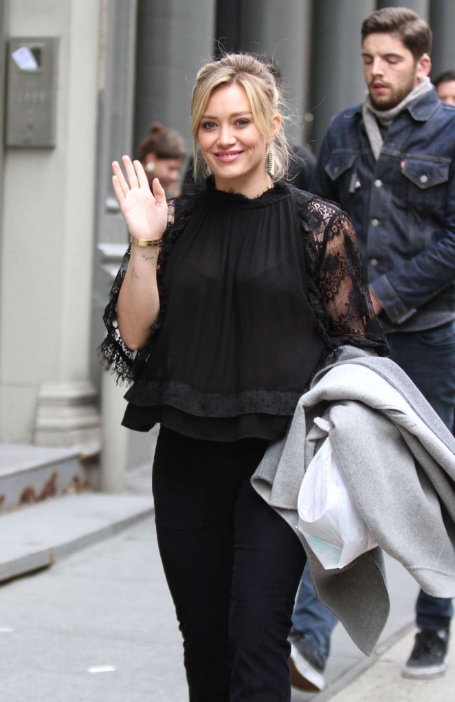 Hilary Duff on the set of 'Younger' in NY